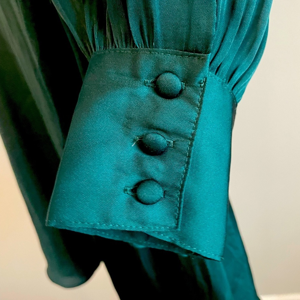 Banana Republic Green Wrap Dress Size 6 - Picture 5 of 5